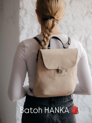 Batoh HANKA 🎒 ✔️ z pratelného papíru ✔️ minimalismus ✔️ praktičnost ✔️ funkčnost Na e-shopu www.alipoli.cz ❤️ #batoh...